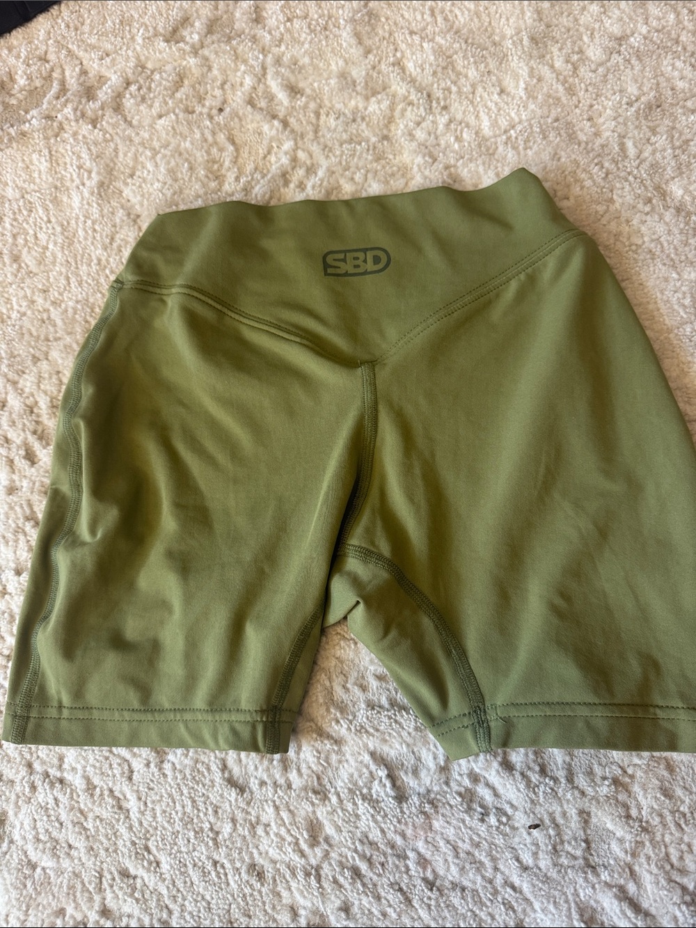 Women's SBD Green Athletic Compression Shorts